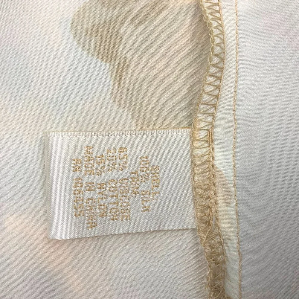 New Gold Hawk Silk Golden Bloom Claire Camisole Top Sz M - Picture 14 of 16